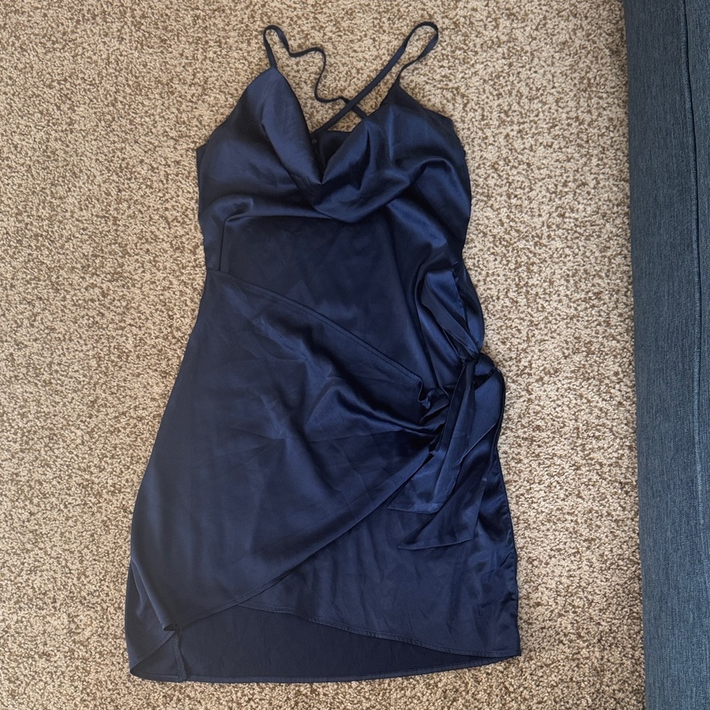 Elegant Navy Blue Women's Dress
